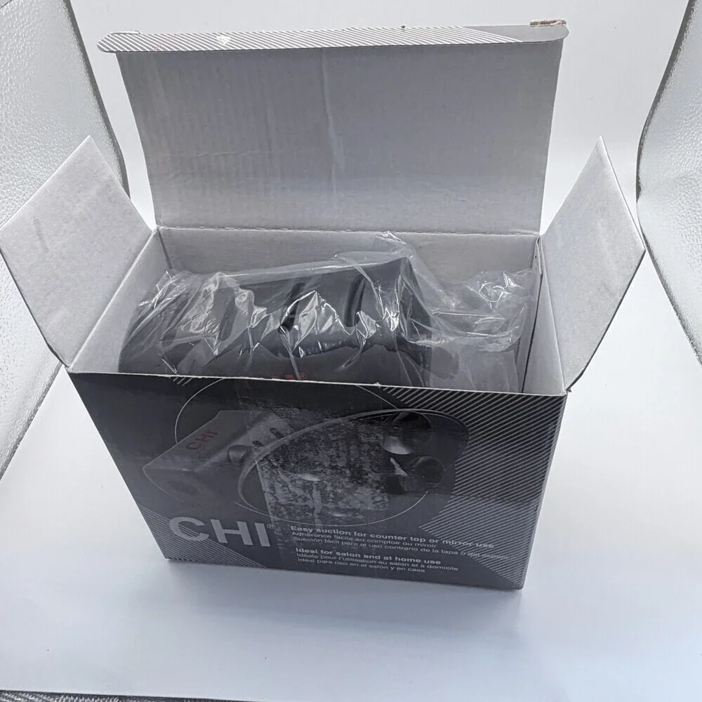 CHI Flat Iron Holder Stand Suction Base Countertop Mirror Hair Styling Tool New